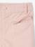 Fluwelen meisjesshort met zakken met festons marineblauw+roze (poederkleur) - vertbaudet enfant 