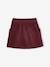 Fluwelen rok met zakjes hartjes antraciet+groenblauw+kameel+zachtpaars - vertbaudet enfant 