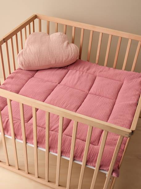 Effen bi-materiaal vloermat / boxkleed indigoblauw+okergeel+olijf+taupe+terracotta+vanille - vertbaudet enfant 