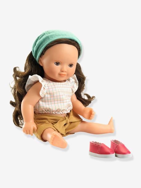 Prachtige 32 cm stylingpop DJECO 0038+geel+jeansblauw+paars+wit - vertbaudet enfant 