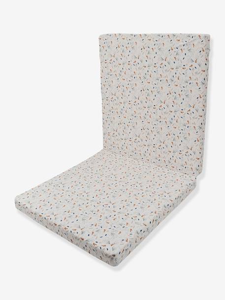 Opvouwbare matras met 2 panelen Au fil de l'Eau blauw, bedrukt - vertbaudet enfant 