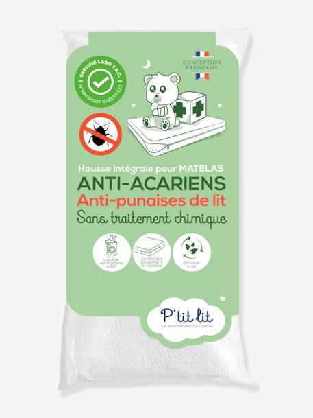 ALLERGOSTOP® anti-huisstofmijt matrasbeschermer met geïntegreerde hoes wit - vertbaudet enfant 