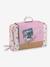 Koffer van Vanille, pop + accessoires DJECO blauw+rozen+wit - vertbaudet enfant 