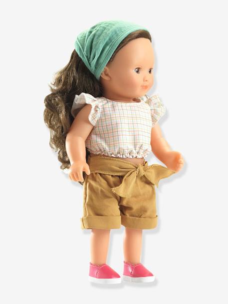 Prachtige 32 cm stylingpop DJECO 0038+geel+jeansblauw+paars+wit - vertbaudet enfant 