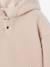 Meisjessweater met capuchon van sherpa ecru+roze (poederkleur) - vertbaudet enfant 