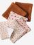 Set van 6 washandjes hazelnoot+mokka - vertbaudet enfant 