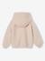 Meisjessweater met capuchon van sherpa ecru+roze (poederkleur) - vertbaudet enfant 