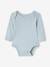 Set van 5 rompertjes met lange mouwen baby met Amerikaanse mouwgaten van biokatoen blauw - vertbaudet enfant 
