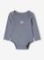 Set van 5 rompertjes met lange mouwen baby met Amerikaanse mouwgaten van biokatoen blauw - vertbaudet enfant 