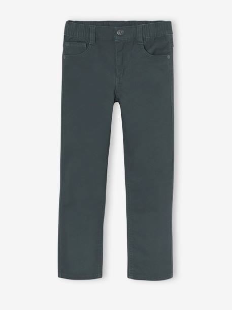 Onverwoestbare jongensbroek die makkelijk aan te trekken is beige+kaki+nachtblauw+saliegroen - vertbaudet enfant 