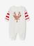Kerstset pyjama rendier + sokken voor baby's ecru - vertbaudet enfant 
