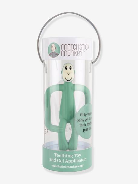 Bijtring MATCHSTICK MONKEY blauw+meerkleurig+mintgroen+sinaasappel - vertbaudet enfant 
