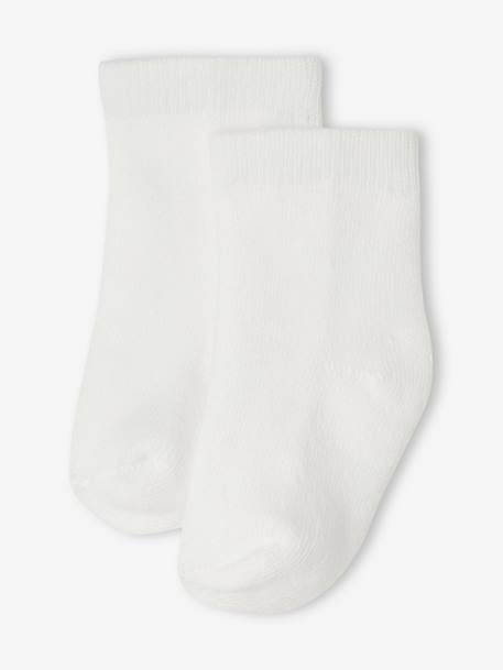 Kerstset pyjama rendier + sokken voor baby's ecru - vertbaudet enfant 