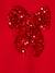Kerstsweater voor meisjes met lovertjes antraciet+rood - vertbaudet enfant 