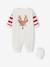 Kerstset pyjama rendier + sokken voor baby's ecru - vertbaudet enfant 
