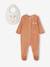 Kerstset Rendier pyjama + slabbetje voor baby's pecannoot - vertbaudet enfant 