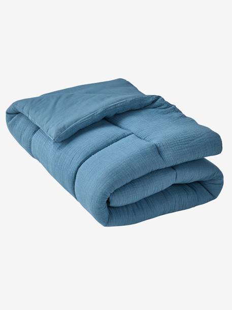 Effen bi-materiaal vloermat / boxkleed indigoblauw+okergeel+olijf+taupe+terracotta+vanille - vertbaudet enfant 