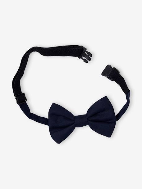 Set voor de kerst met beprint jongensoverhemd en vlinderstrik chambrayblauw - vertbaudet enfant 
