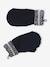 Set jongens muts + snood + handschoenen in colorblock nachtblauw - vertbaudet enfant 