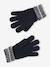Set jongens muts + snood + handschoenen in colorblock nachtblauw - vertbaudet enfant 