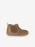 Soepel leren laarzen met rits en elastiek beige+kameel+marineblauw - vertbaudet enfant 