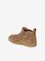 Soepel leren laarzen met rits en elastiek beige+kameel+marineblauw - vertbaudet enfant 
