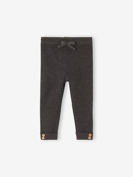 Tricot babylegging beige+groengrijs+oudroze+vanille - vertbaudet enfant 