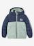 Tweekleurig jongensjack met kap en gerecyclede polyester vulling bruin+saliegroen - vertbaudet enfant 