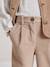 Wijde broek CYRILLUS beige+framboos+marineblauw - vertbaudet enfant 