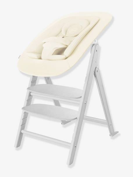Hoge stoel Click & Fold CYBEX blauw+hout+wit+zwart - vertbaudet enfant 