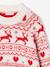 Jacquard meisjestrui in kerstthema mt glanzende draden ecru - vertbaudet enfant 