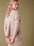 Set met trui en rok van tricot taupe - vertbaudet enfant 