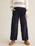 Wijde broek CYRILLUS beige+framboos+marineblauw - vertbaudet enfant 