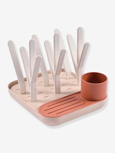 Afdruiprek voor flessen Forêt BEABA beige+saliegroen+terracotta - vertbaudet enfant 