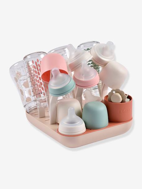 Afdruiprek voor flessen Forêt BEABA beige+saliegroen+terracotta - vertbaudet enfant 