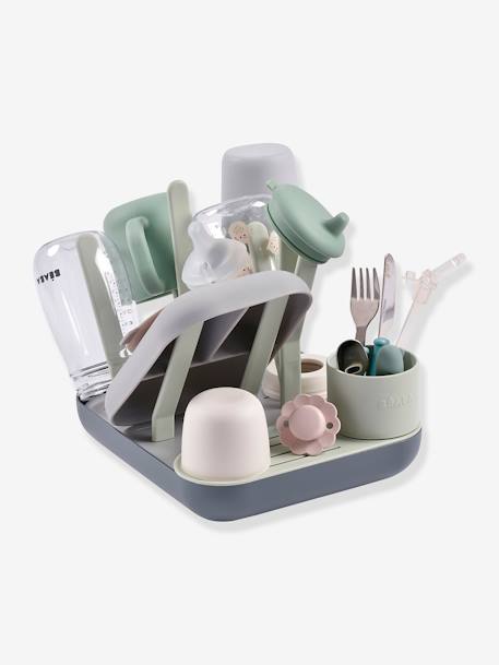 Afdruiprek voor flessen Forêt BEABA beige+saliegroen+terracotta - vertbaudet enfant 