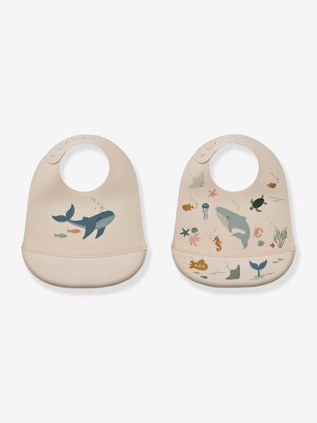 Set van 2 slabbetjes Tilda - LIEWOOD wit - vertbaudet enfant 