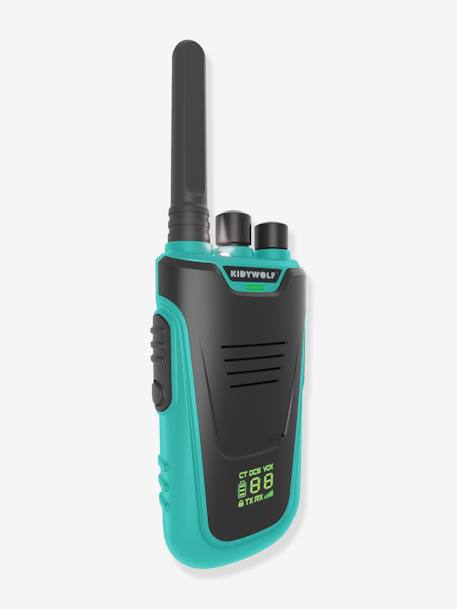 Kidytalk - Oplaadbare Walkie Talkie - KIDYWOLF blauw+groen+nude - vertbaudet enfant 