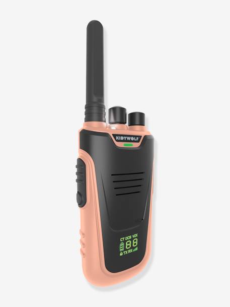 Kidytalk - Oplaadbare Walkie Talkie - KIDYWOLF blauw+groen+nude - vertbaudet enfant 