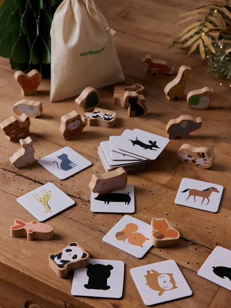 Associatiespel dieren FSC 100%®-hout wit - vertbaudet enfant 