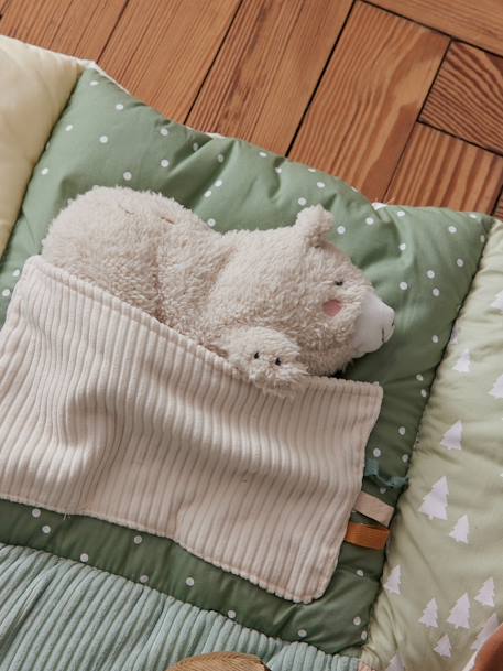 Zacht speelkleed CROQUE LA VIE beige+ecru+rood+sinaasappel+zwart - vertbaudet enfant 