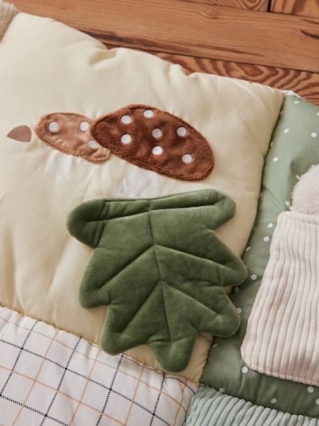 Zacht speelkleed CROQUE LA VIE beige+ecru+rood+sinaasappel+zwart - vertbaudet enfant 
