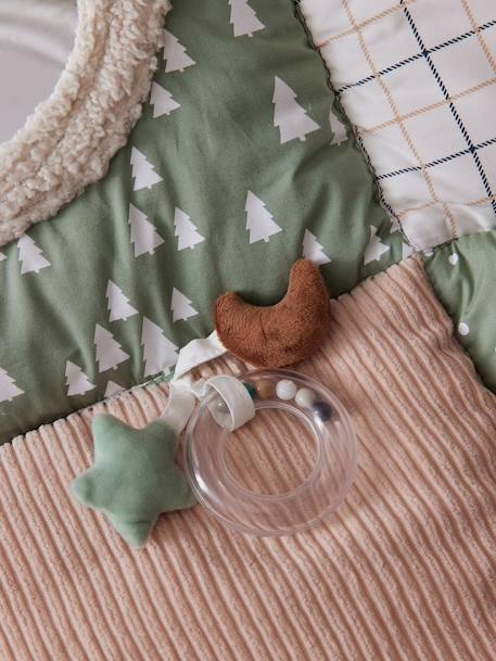 Zacht speelkleed CROQUE LA VIE beige+ecru+rood+sinaasappel+zwart - vertbaudet enfant 