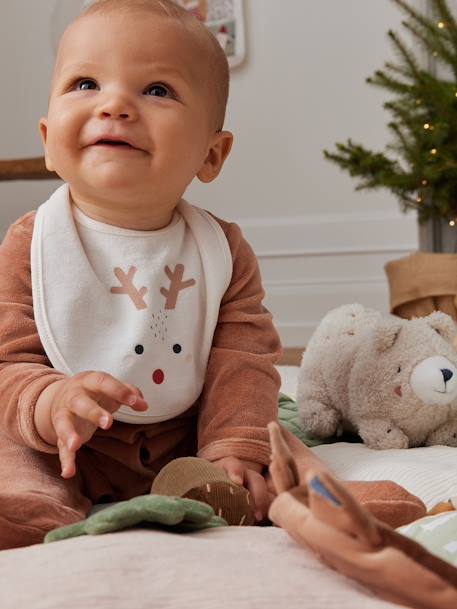 Zacht speelkleed CROQUE LA VIE beige+ecru+rood+sinaasappel+zwart - vertbaudet enfant 