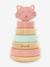 Houten stapeltoren - TRIXIE 6639+geel+rozen+sinaasappel - vertbaudet enfant 