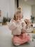 Meisjessweater met capuchon van sherpa ecru+roze (poederkleur) - vertbaudet enfant 