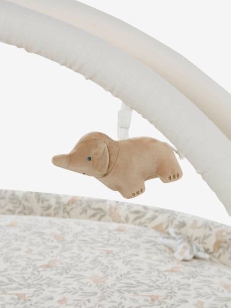 Meegroei speelmat met bogen en rand BABYLON beige+rood+sinaasappel+wit - vertbaudet enfant 