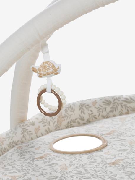 Meegroei speelmat met bogen en rand BABYLON beige+rood+sinaasappel+wit - vertbaudet enfant 