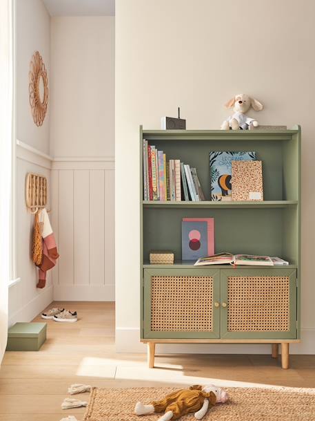 Boekenkast LIGNE POÉSIE groen+rozen - vertbaudet enfant 