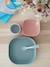 Serviesset 4 items silicone BEABA blauw+EUCALYPTUS+GEEL+terracotta - vertbaudet enfant 